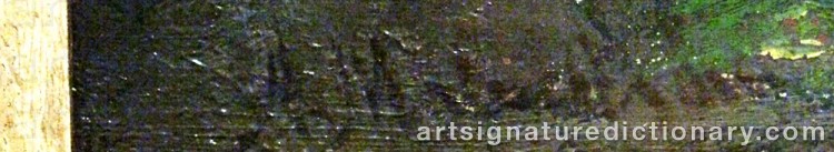 Signature by August MALMSTRÖM