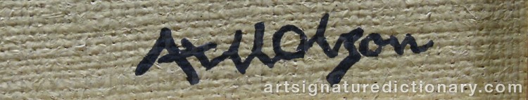 Forged signature of Axel OLSON