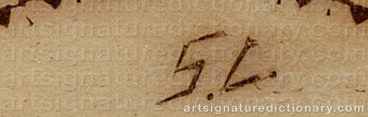 Authentic signature by Svante (Sami Artist) LARSSON on  artwork