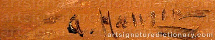 Signature by Alexei Vasilievich HANZEN
