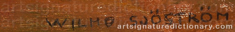 Signature by Wilho SJÖSTRÖM