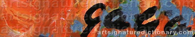 Authentic signature by Galina MINKOVA on artwork
