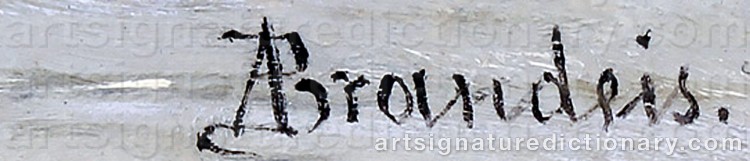 Authentic signature by Antonietta BRANDEIS on Painting/Watercolour artwork