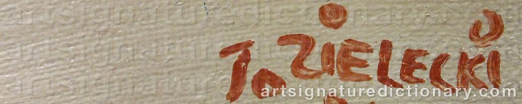 Signature by Jan ZIELECKI