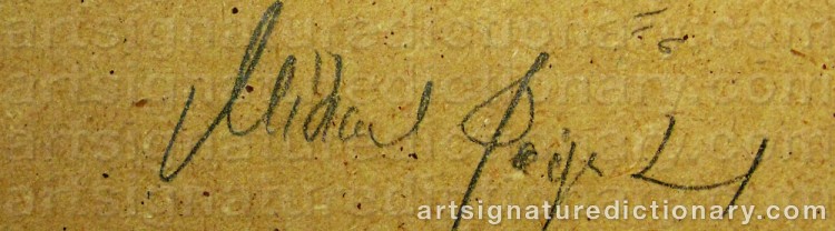 Authentic signature by Mikael FAGERLUND on artwork