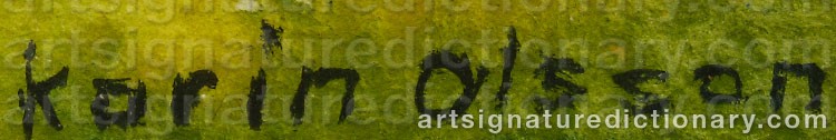 Signature by Karin OLSSON