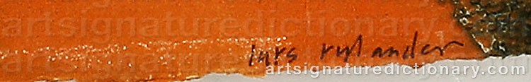 Signature by Lars RYLANDER