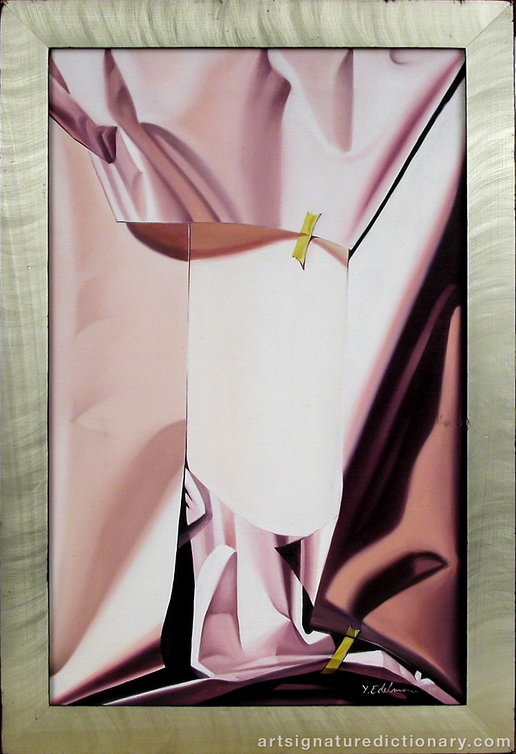 Close-up details showing Yrjö EDELMANN signature forgery characteristics