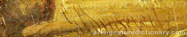 Signature by Gustaf BRUSEWITZ