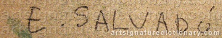 Signature by Ernest SALVADO