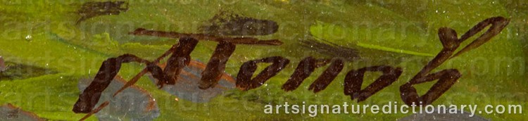 Authentic signature by Alexander POPOFF on Painting/Watercolour artwork