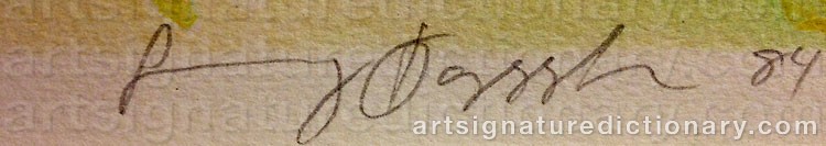 Authentic signature by Jonny FORSSTRÖM on Drawing/Graphic/Print artwork