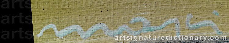 Authentic signature by Edolo B. D. MASCI on artwork