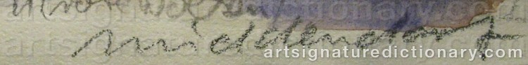 Signature by Helmut MIDDENDORF