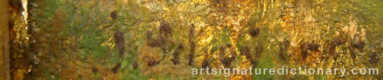 Authentic signature by Joseph SCHOYERER on  artwork