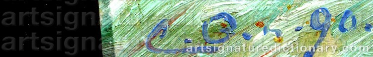Signature by Carl Waldemar OLSON