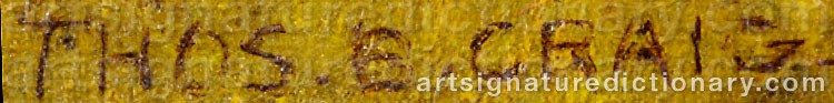 Signature by Thomas Bigelow CRAIG