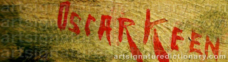 Signature by Oscar KEEN