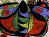 Close-up details showing Joan MIRO signature forgery characteristics