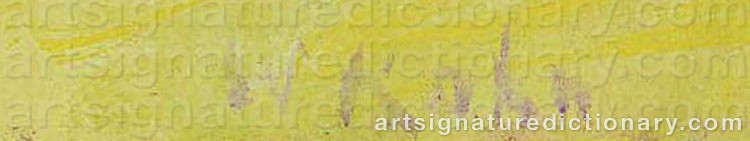 Authentic signature by Wolf KAHN on Painting/Watercolour artwork
