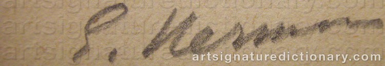 Signature by Einar NERMAN