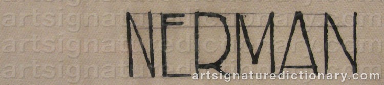Signature by Einar NERMAN
