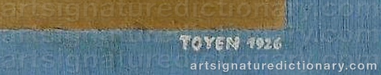 Signature by Marie TOYEN