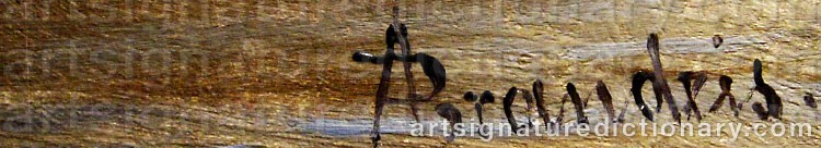 Authentic signature by Antonietta BRANDEIS on Painting/Watercolour artwork