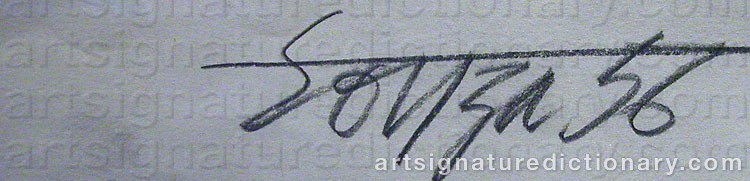 Signature by Francis Newton SOUZA