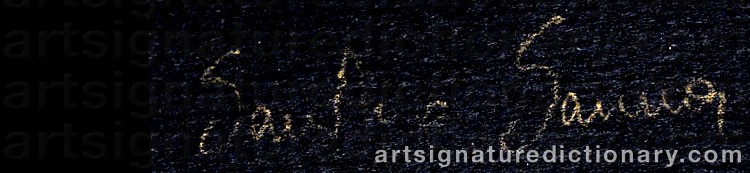 Authentic signature by Sandro SANNA on  artwork