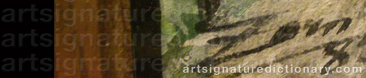 Signature by Anders ZORN