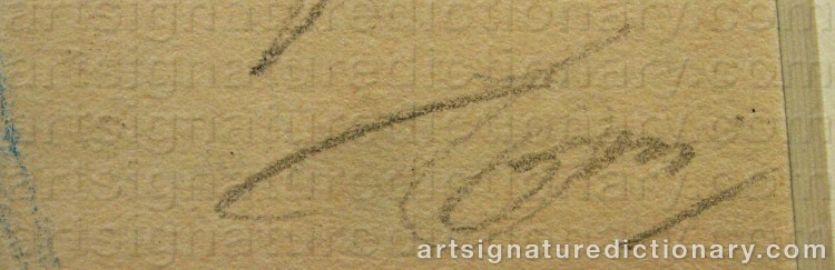 Signature by Anders ZORN