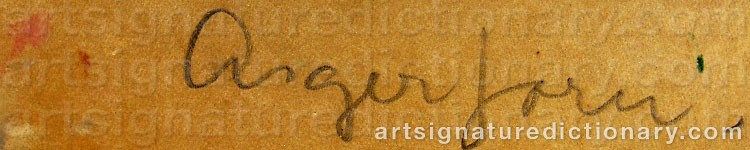 Signature by Asger JORN