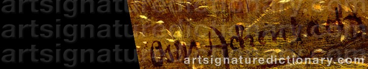 Signature by Oswald ACHENBACH