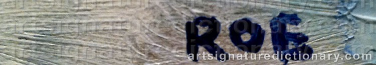 Authentic signature by Rolf O. ERIKSSON on  artwork