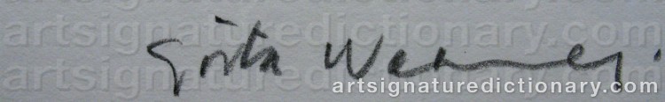 Signature by Gösta WERNER