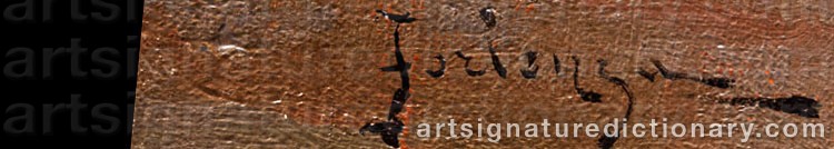 Authentic signature by Enrico FORLENZA on  artwork