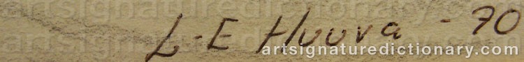 Signature by Lars-Erik (Sami Artist) HUUVA