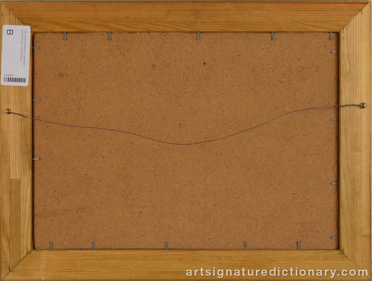 Close-up details showing Axel OLSON signature forgery characteristics