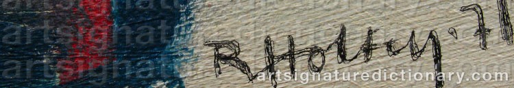 Signature by Ragnar Von HOLTEN