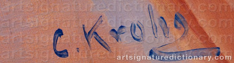 Signature by Christian KROHG