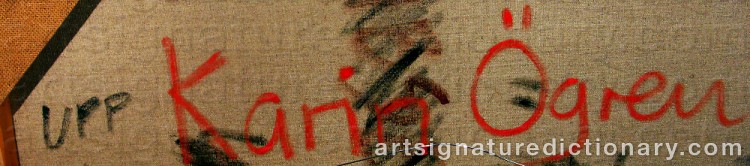 Signature by Karin ÖGREN