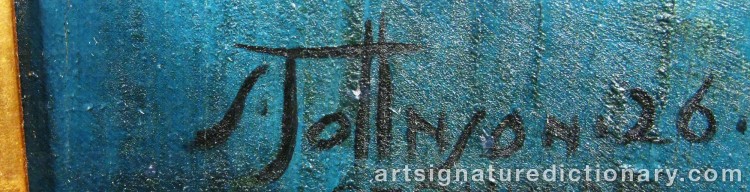 Signature by Sven JONSON