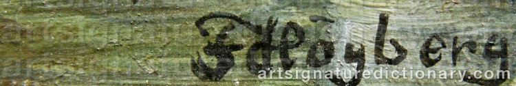 Signature by Fritz HÖGBERG