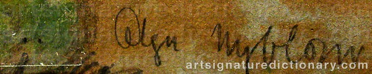 Signature by Olga NYBLOM