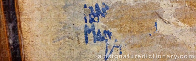 Authentic signature by Hans MASSMANN on Painting/Watercolour artwork