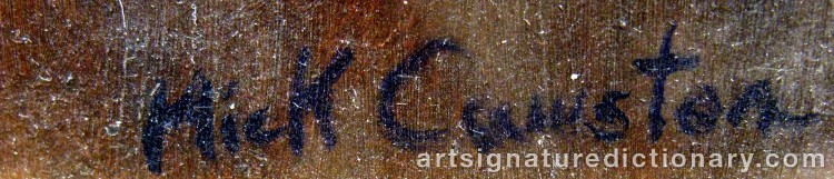Authentic signature by Mick CAWSTON on Painting/Watercolour artwork
