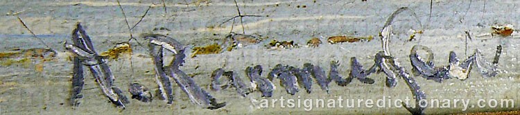 Signature by Georg Anton RASMUSSEN