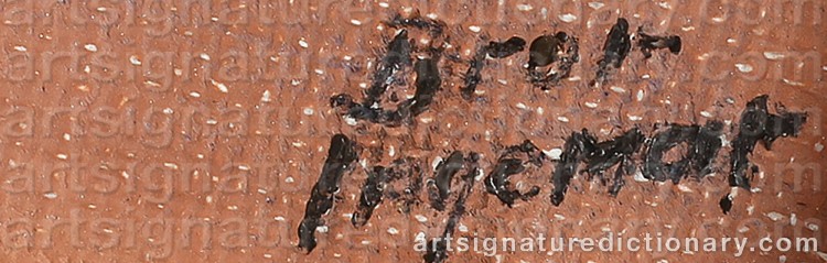 Signature by Bror Ingemar FRÖBERG