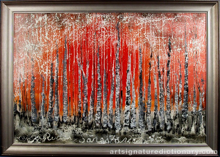 Close-up details showing Reidar SÄRESTÖNIEMI signature forgery characteristics